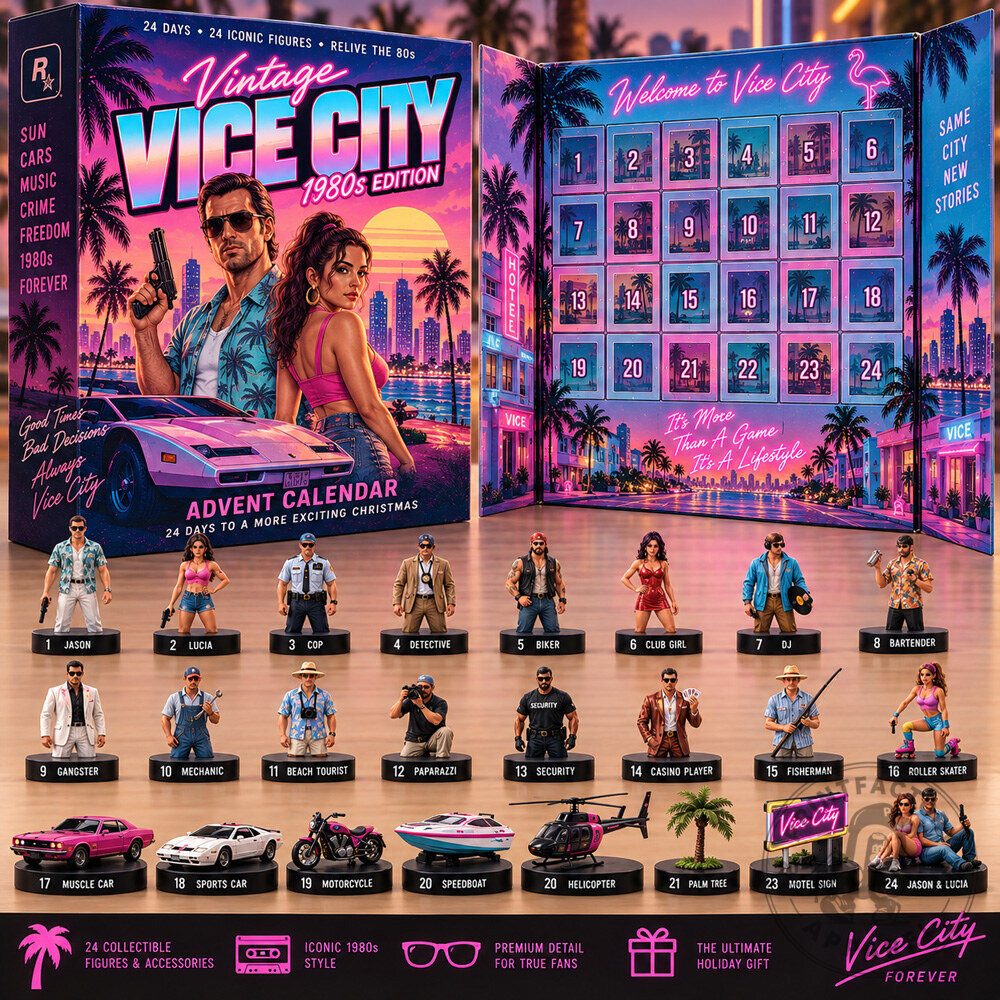 Vice City Neon Advent Calendar for a Festive Countdown Experience 2 Vice City Neon Advent Calendar for a Festive Countdown Experience