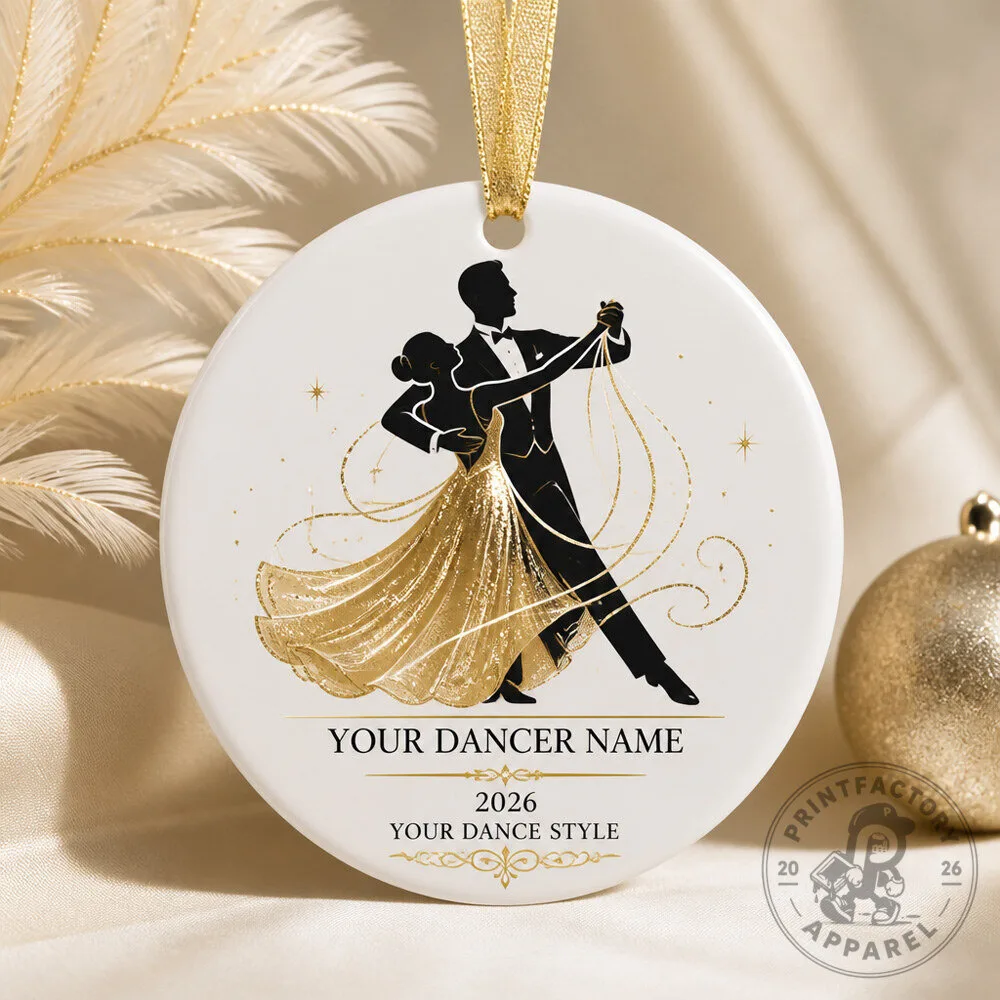 Personalized Dancing With the Stars Ballroom Trend Ornament Gift