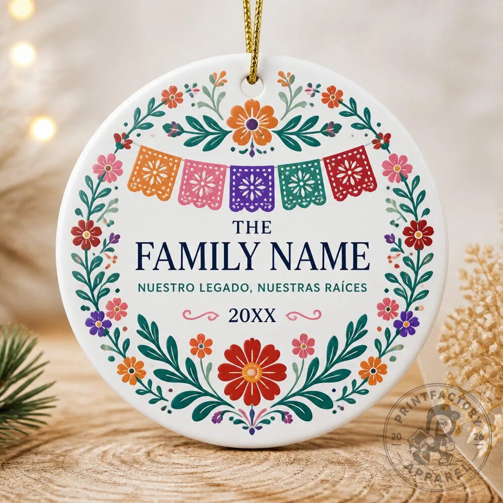 Personalized Ornament for Mexican Independence Day 2026 Family Heritage Keepsake Gift