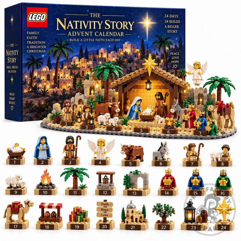 24 Days Nativity Building Block 2026 Advent Calendar