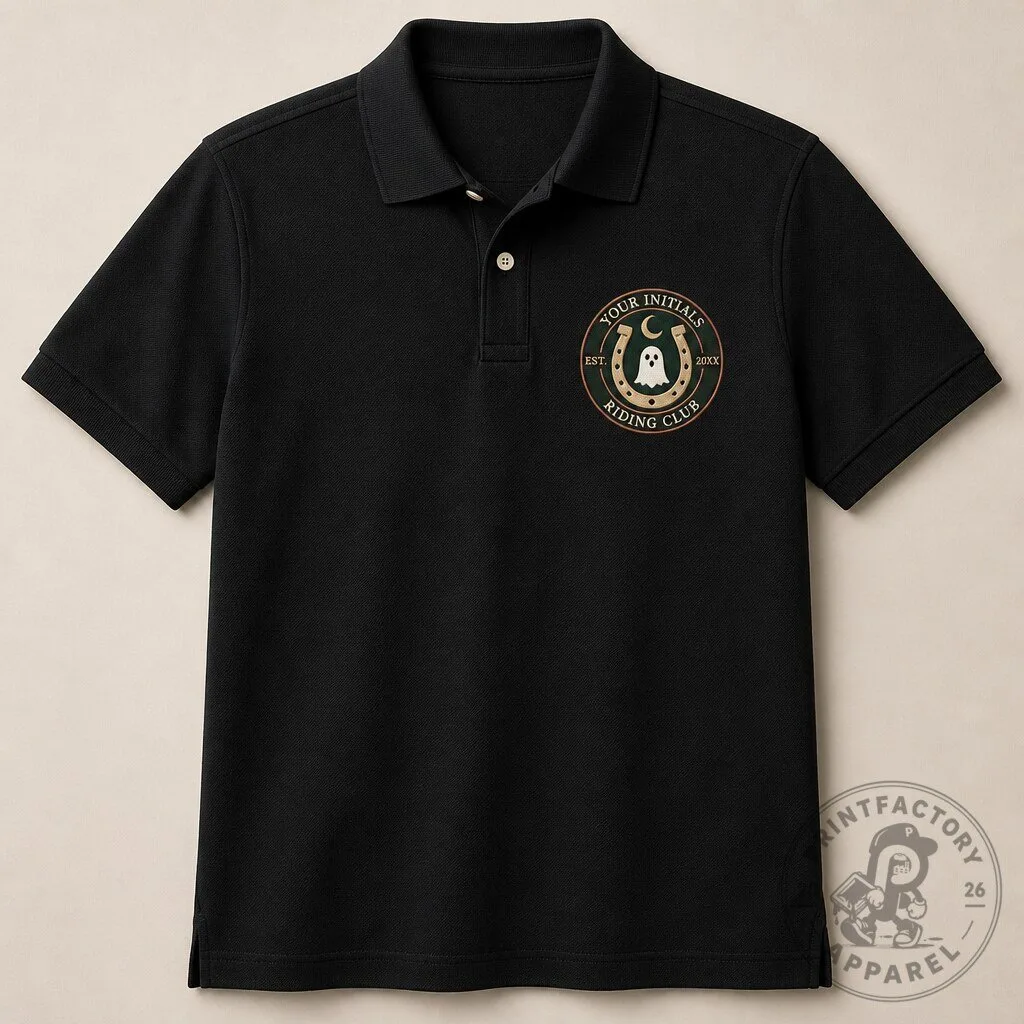 Midnight Riding Club Polo Shirt - Subtle Equestrian Halloween 7 Midnight Riding Club Polo Shirt - Subtle Equestrian Halloween