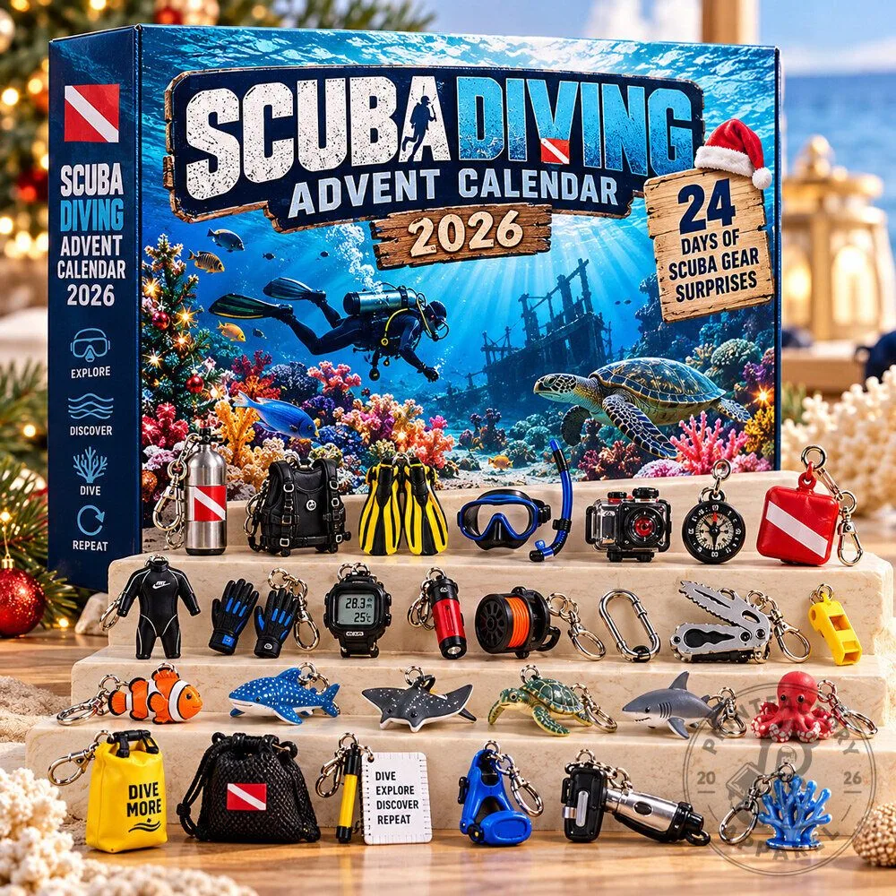 Scuba Diving Advent Calendar 2026 Holiday Countdown Gear Kit